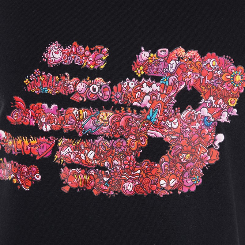 New Balance Mens NB x Gawx Graphic T-Shirt Black