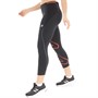 New Balance Womens Graphic Impact Cropped Running Tights Electric Red
