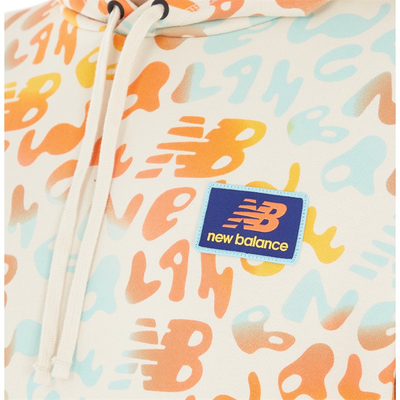 New Balance Mens Athletics Day Tripper Printed Hoodie Multi