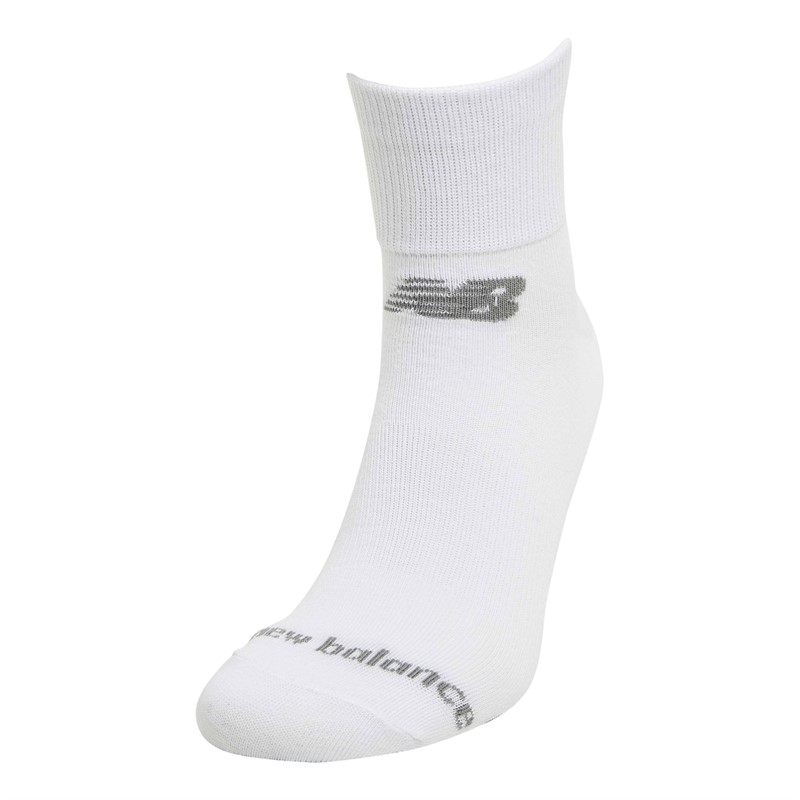 New Balance Ten Pack Cushioned Quarter Socks White