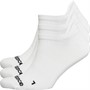 New Balance Three Pack Flat Knit Tab Running Socks White