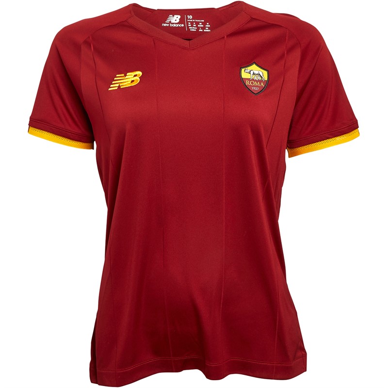 Buy New Balance Womens As Roma Home 21 22 Jersey Red Orange