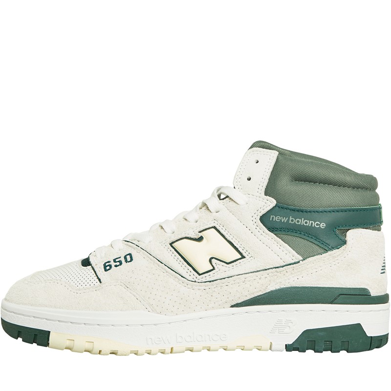 Buy New Balance Mens 650 Trainers Off White Green