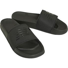 Buy New Balance Mens 200 NB Logo Slides Black