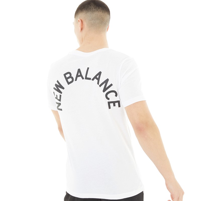 Buy New Balance Mens Classic Arch Graphic T Shirt White