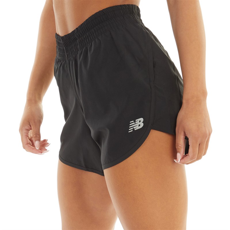 New Balance Womens Accelerate 5 Inch Running Shorts Black