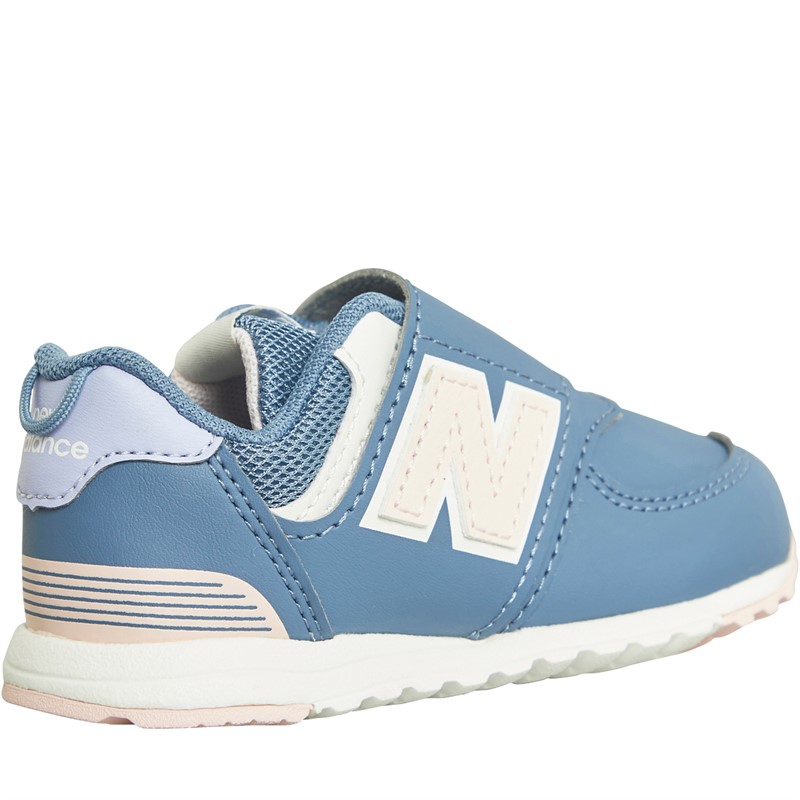 New Balance Infant Girls 574 Hook And Loop Trainers Mercury Blue