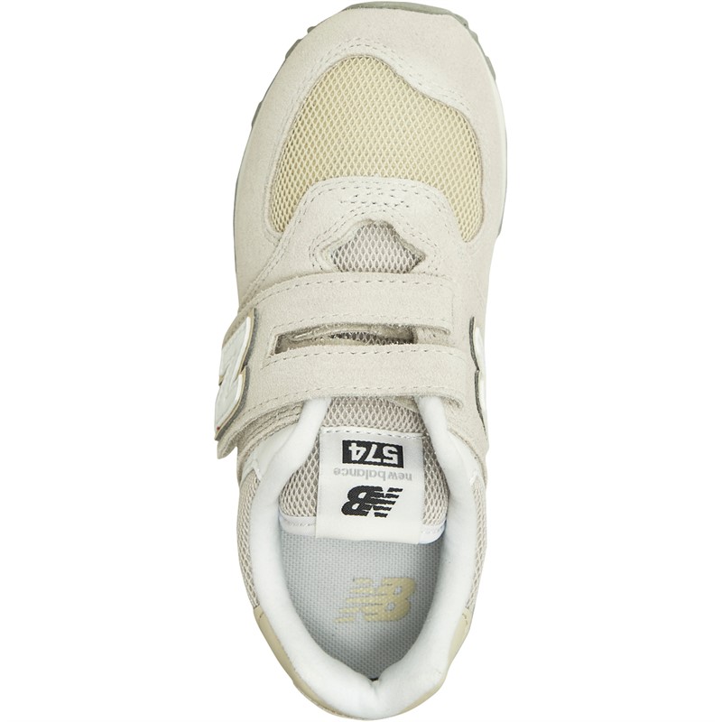 New Balance Kids 574 Hook And Loop Trainers Moonbeam