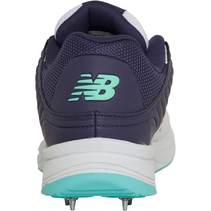 New Balance Mens CK4030 V4 Cricket Shoes White/Blue/Mint