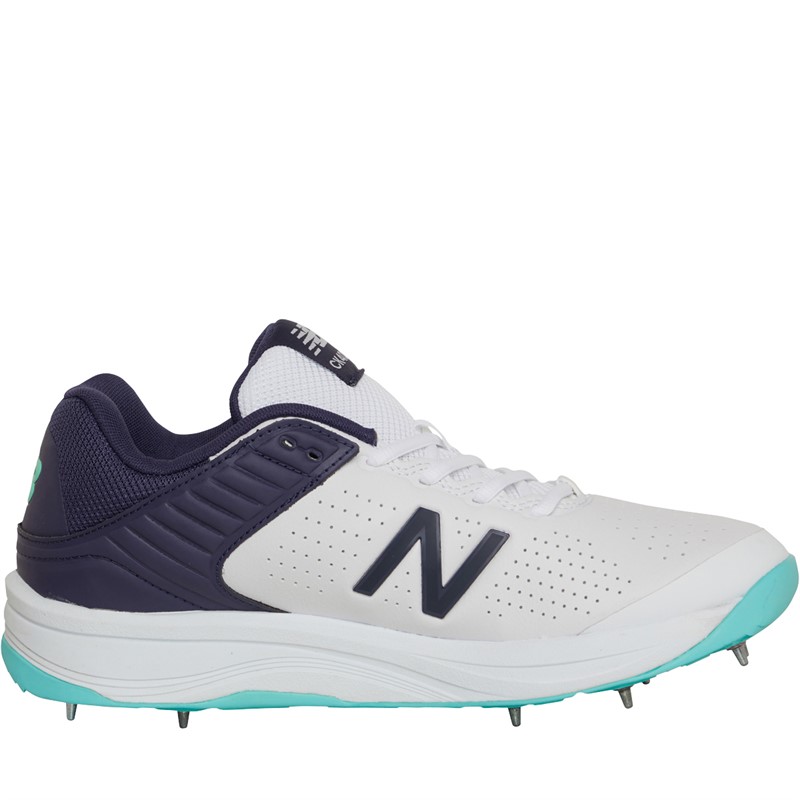 New Balance Mens CK4030 V4 Cricket Shoes White Blue Mint