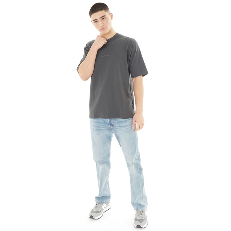 New Balance Mens Athletics Linear T-Shirt Blacktop