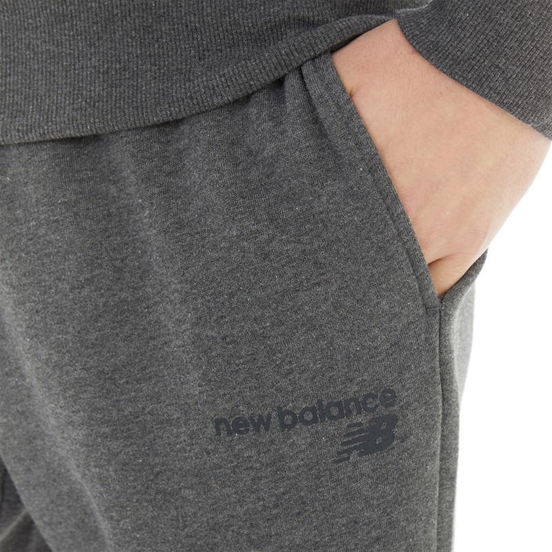 New Balance Mens Classic Core Fleece Pants Heather Charcoal