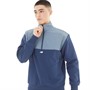 New Balance Mens Athletics Tech 1/2 Zip Sweatshirt Navy