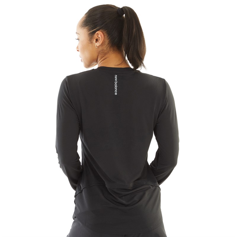 Buy New Balance Womens Accelerate Long Sleeve Running Top Black