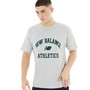 New Balance Mens Athletics Varsity Graphic T-Shirt Athletic Grey