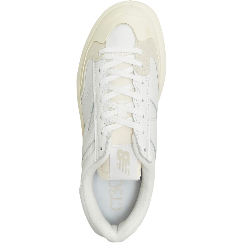 New balance white logo online