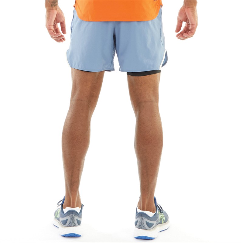 Buy New Balance Mens Q Speed 2-In-1 6 Inch Running Shorts Mercury Blue