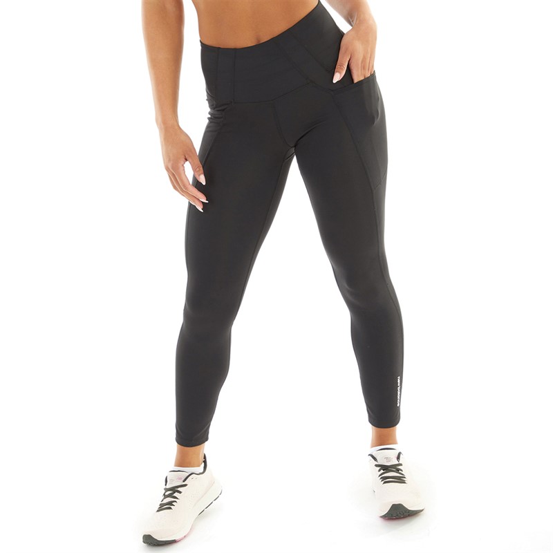 New Balance Womens Shape Shield High Rise 7/8 Tight Leggings Black