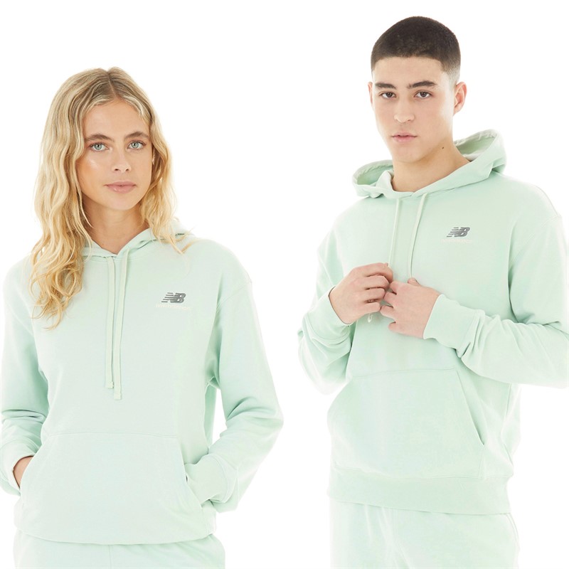 New Balance Uni-Ssentials Hoodie Silver Moss