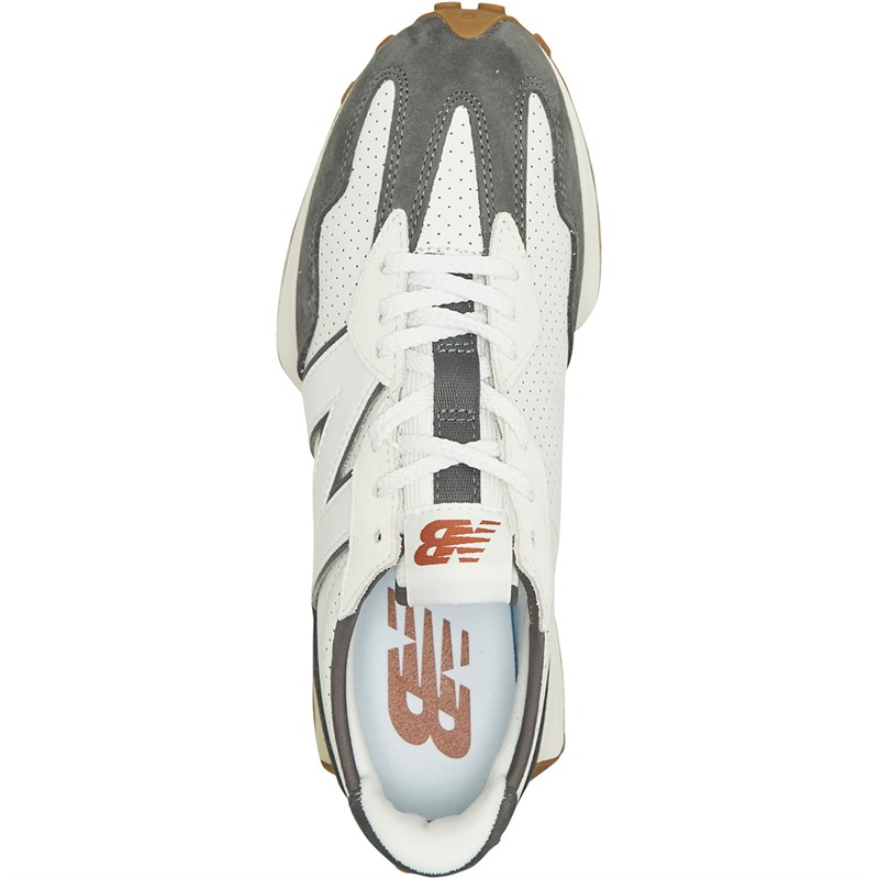 New Balance Mens 327 Trainers Castlerock/Sea Salt