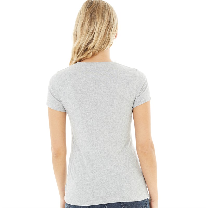 New Balance Womens Classic Flying Logo Graphic T-Shirt Athletic Grey