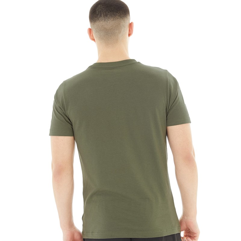 New Balance Mens Classic Graphic Logo T-Shirt Olive
