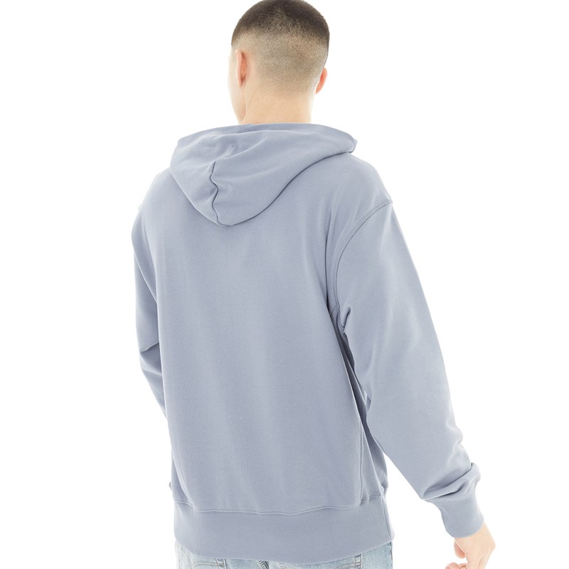 New Balance Mens Athletics Remastered Logo Hoodie Arctic Grey