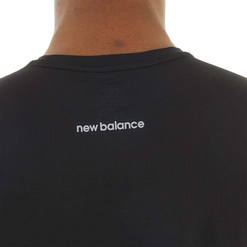 New Balance Mens Accelerate Long Sleeve Running Top Black