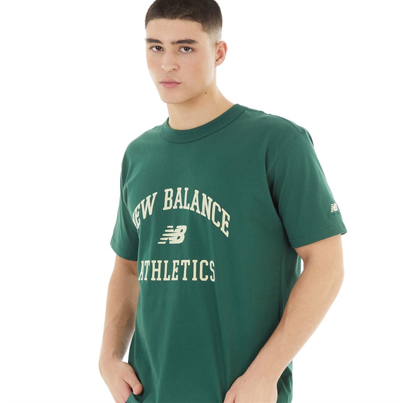 Buy New Balance Mens Athletics Varsity Graphic T Shirt Nightwatch Green