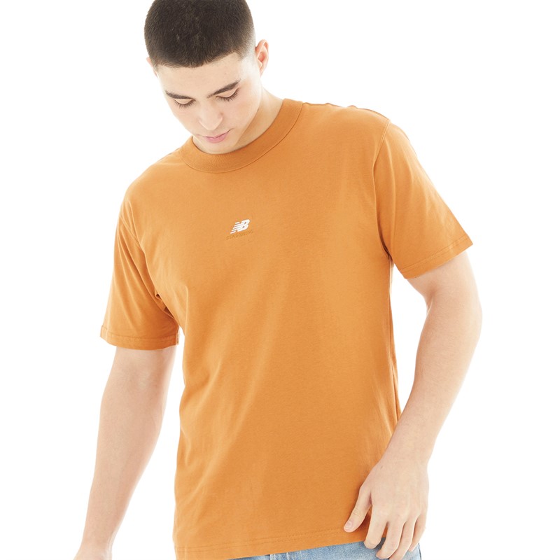 Buy New Balance Mens Sport Essentials Premium Cotton T Shirt Tobacco