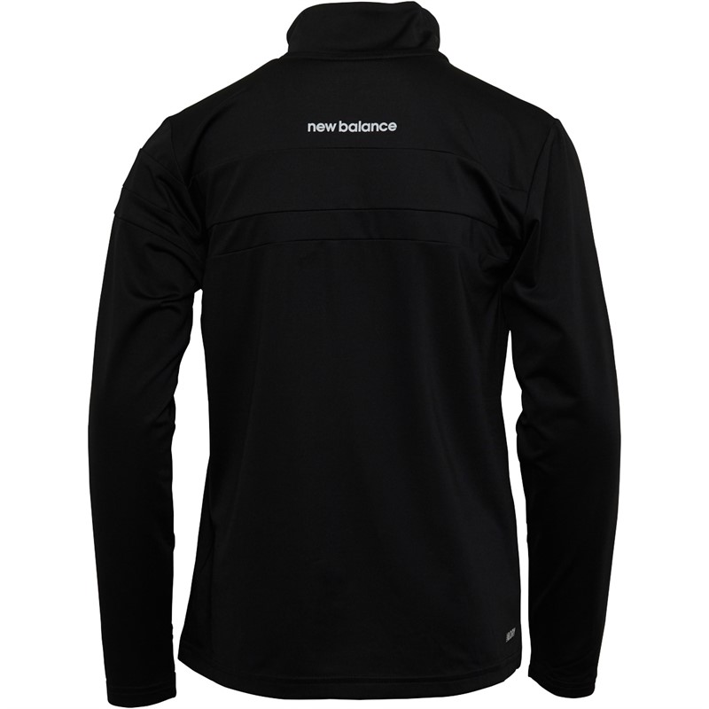 New Balance Junior Boys Accelerate 1/4 Zip Running Top Black
