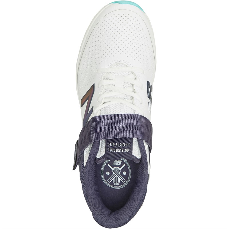 New Balance Mens CK4040 V5 Cricket Shoes White/Navy