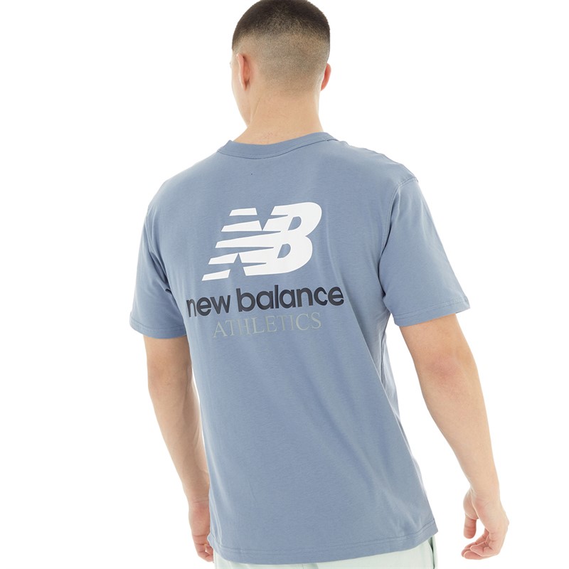 New Balance Mens Sport Essentials Premium Cotton T-Shirt Arctic Grey