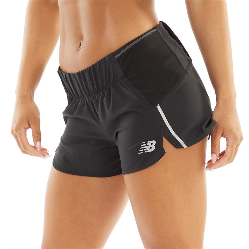 New Balance Short de course Femme Impact 3 pouces Noir