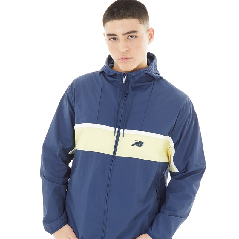 New Balance Mens Athletics Remastered Woven Jacket Navy