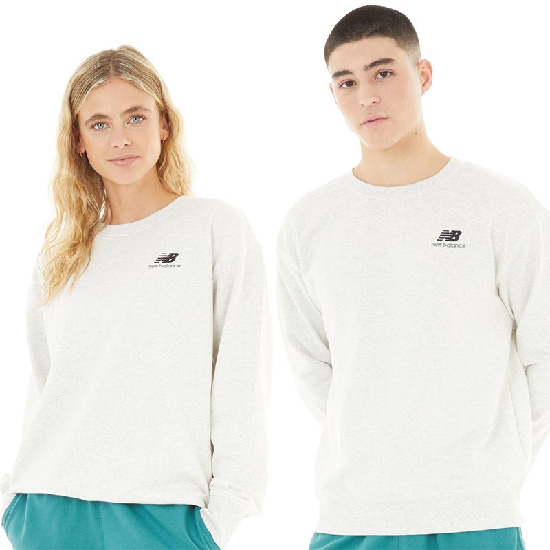 New Balance Uni-Ssentials Sweatshirt Sea Salt Heather