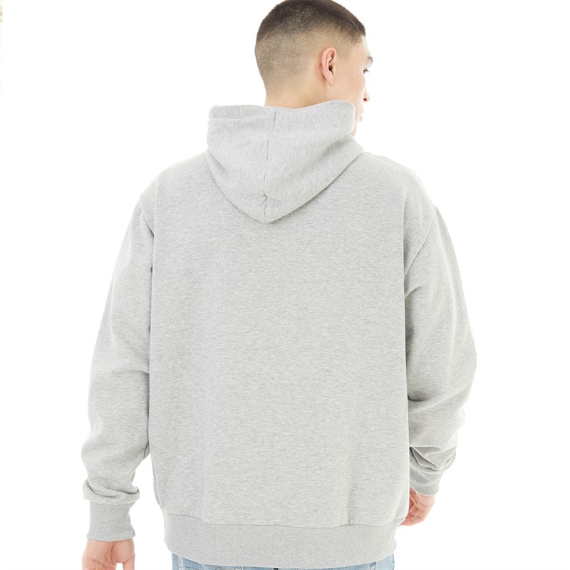 New Balance Mens Runners Club Hoodie Grey Marl