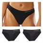 New Balance Damen Nahtlose Drei Pack Bikini Slips Schwarz/Schwarz