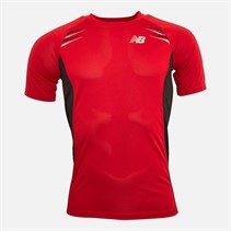 New Balance T-shirt de running rouge homme