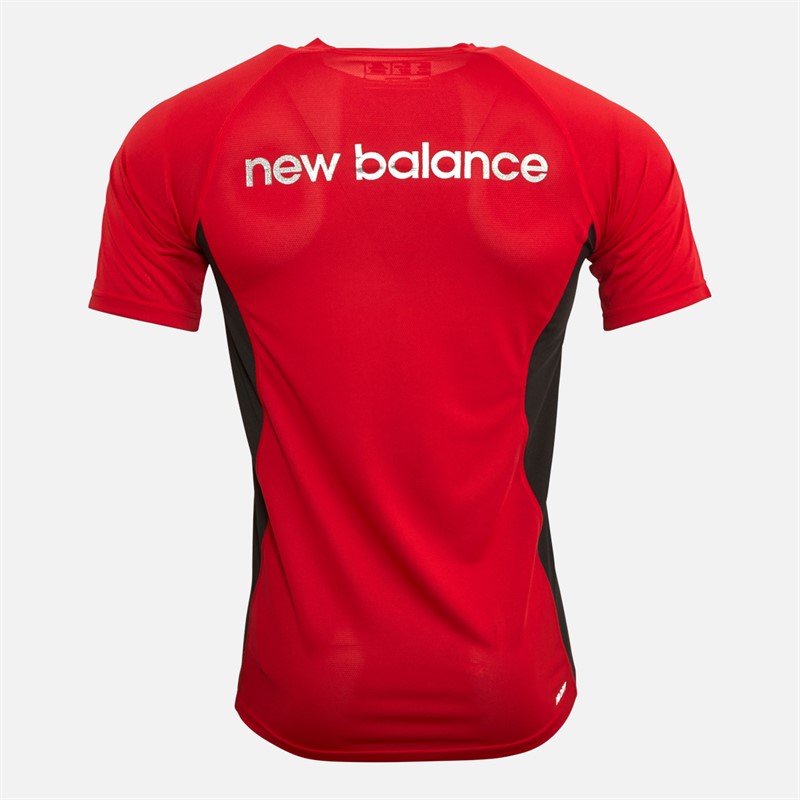 New Balance Heren hardloop shirt rood