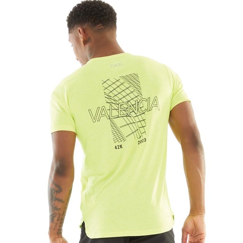 New Balance Heren Valencia Marathon Impact Hardloop Top Groen