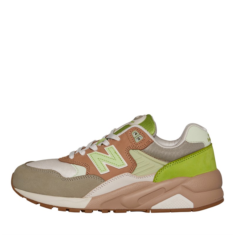 New Balance 580 Trainers Moss Green/Cream