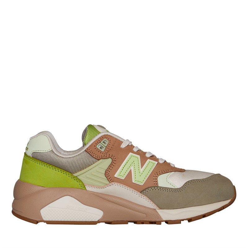 Buy New Balance 580 Trainers Moss Green Cream