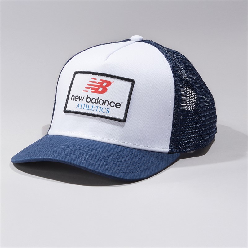 New Balance Athletics Logo Trucker Cap Navy - Size OS