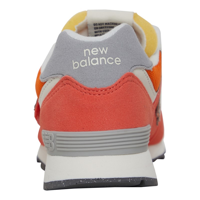 New Balance Boys 574 Hook And Loop Trainers Gulf Red