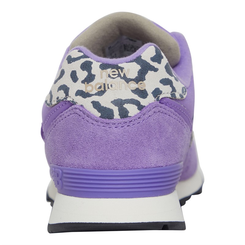 New Balance Girls 574 Hook And Loop Trainers Violet Crush