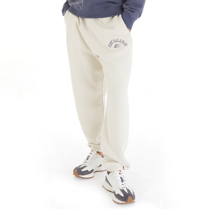 New Balance Mens Arch Stacked Logo Sweat Pants Timber