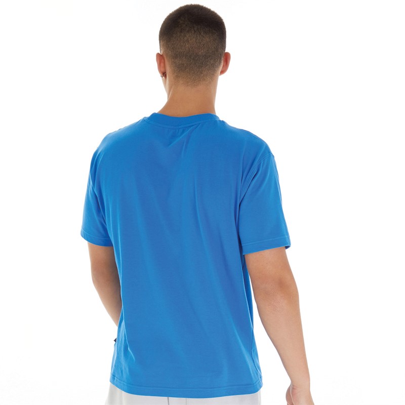 New Balance Mens Arch Stacked Logo T-Shirt Blue Oasis