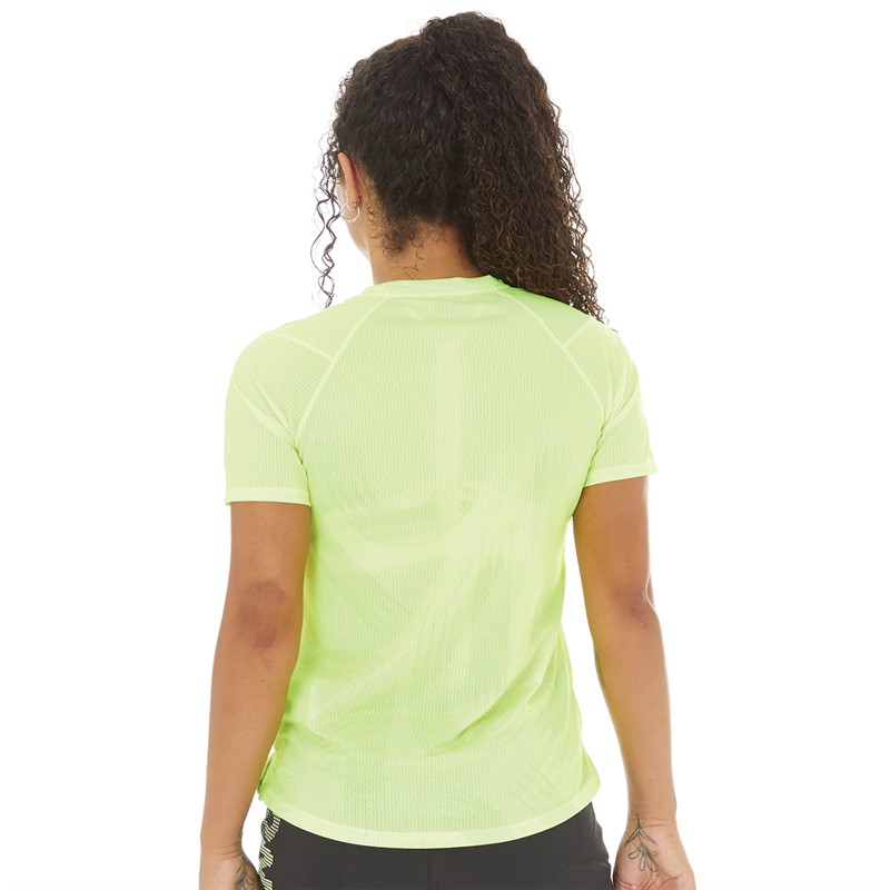 New Balance Womens London Edition Printed Running Top Green