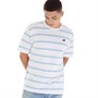 New Balance Herre Stribet T-shirt Hvid